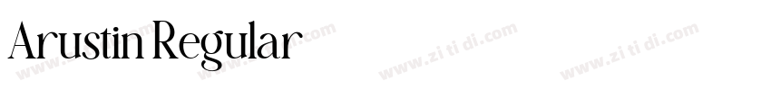 Arustin Regular字体转换